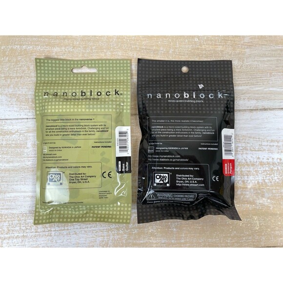 Nanoblock Micro Size Building Toy Lot of 2 Bass Guitar & Emperor Penguin NEW - Picture 4 of 4